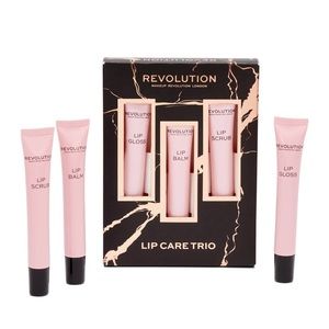Makeup Revolution Lip Care Trio Bundle Lip Balm Lip Srub Lip Gloss Perfect Pout